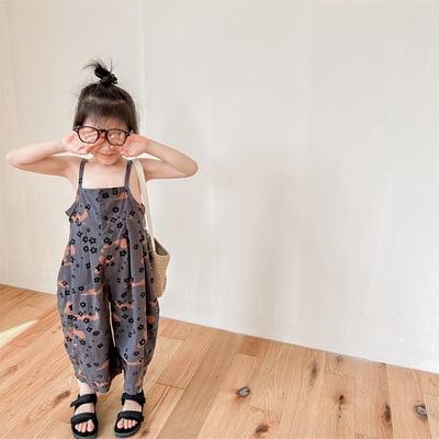 推 ♡ 韓系小花朵吊帶七分褲18