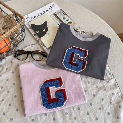 滾邊毛巾底大寫G上衣2