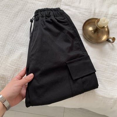 男寶帥氣縮口工裝褲(無刷毛)10