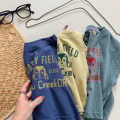 美式小狗落肩T5