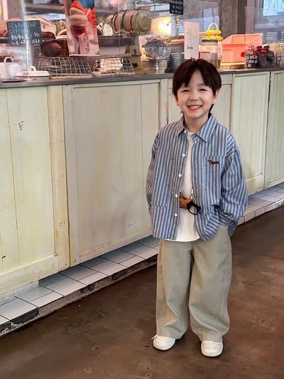 日韓系質感條紋臘腸狗襯衫(自留款)11