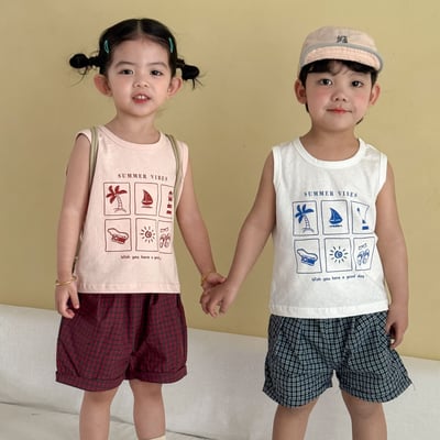 夏季六宮格背心套裝1