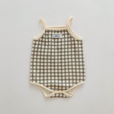 小清新棉質背心式包屁衣5