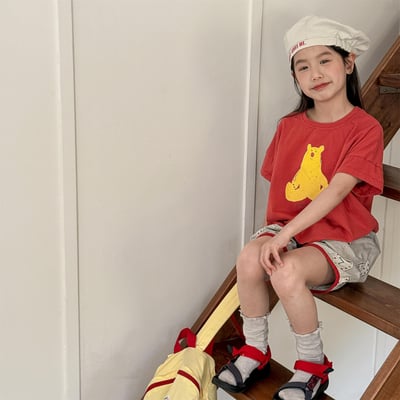 cute塗鴉短版寬鬆T16