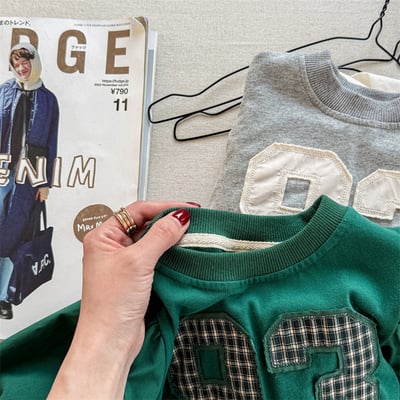 93號拼接公主袖上衣(無刷毛)4