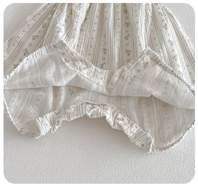 小森系碎花吊帶包屁衣11