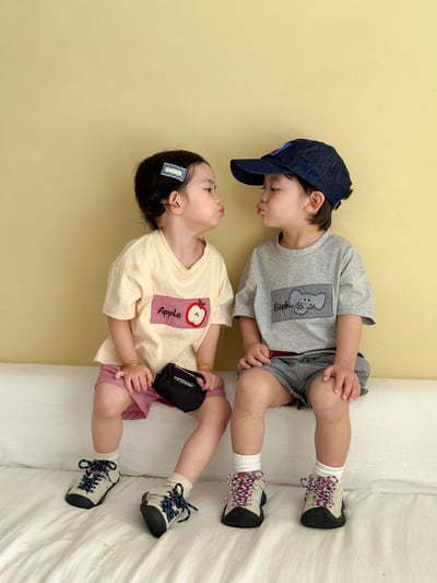 幼稚園穿搭格子拼布系列6