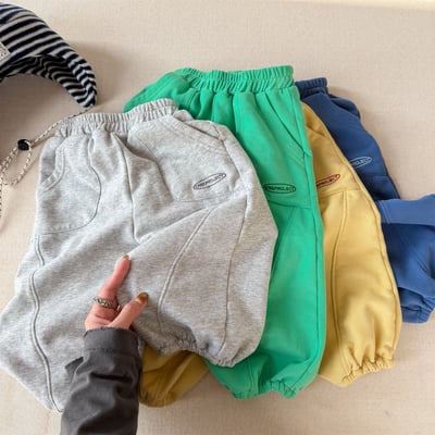 推 ♡ 韓系舒適軟綿縮口褲5