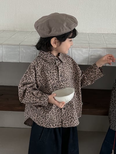 韓系經典豹紋襯衫3