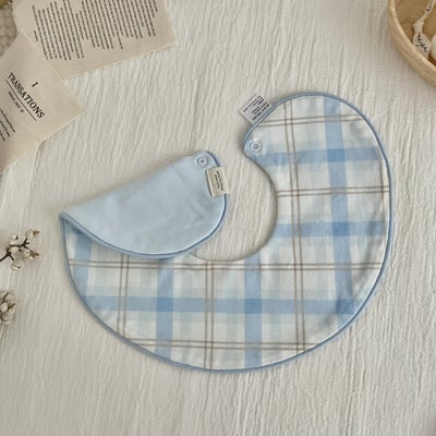 韓系雙面圓形圍兜兜18