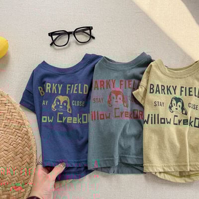 美式小狗落肩T7