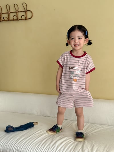 六隻小魚條紋套裝20