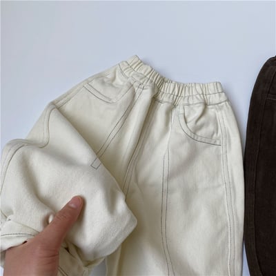 推 ♡ 自留款車線水洗棉褲6