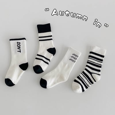 個性運動風中筒襪四雙一組14