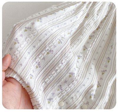 小森系碎花吊帶包屁衣12