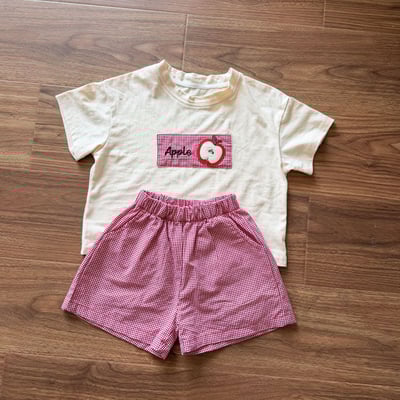 幼稚園穿搭格子拼布系列16