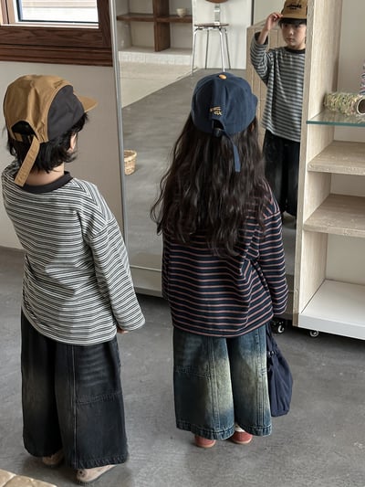 經典簡約條紋長袖薄上衣17