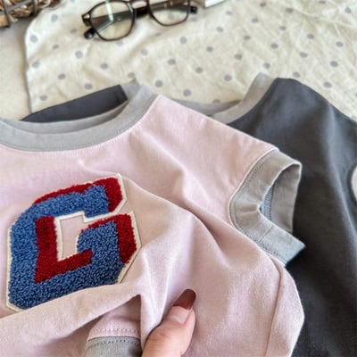 滾邊毛巾底大寫G上衣10