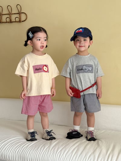 幼稚園穿搭格子拼布系列4