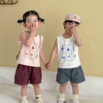 夏季六宮格背心套裝2