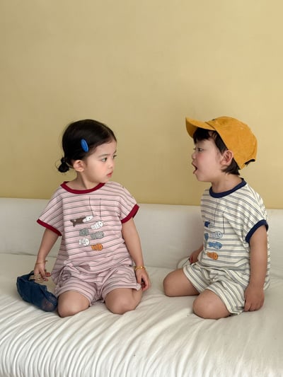 六隻小魚條紋套裝18