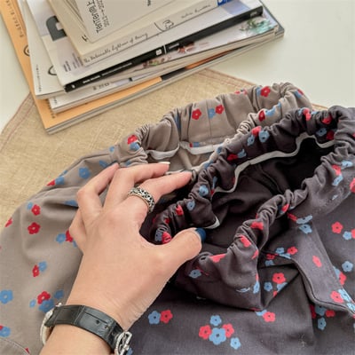 韓系法鬥刺繡花朵長褲6