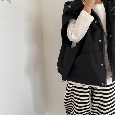 推 ♡ 韓系連帽落肩背心8