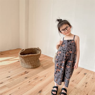 推 ♡ 韓系小花朵吊帶七分褲21