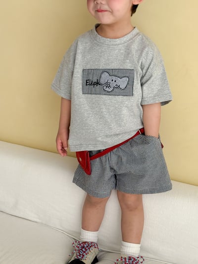 幼稚園穿搭格子拼布系列9