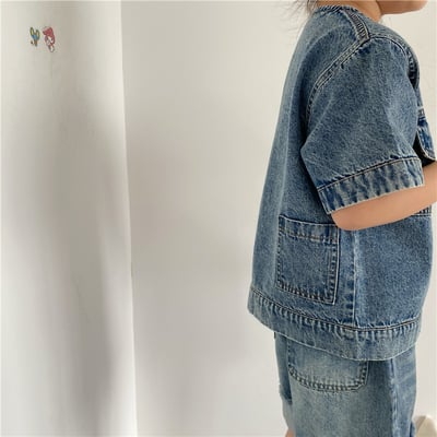 韓系復古牛仔外套11