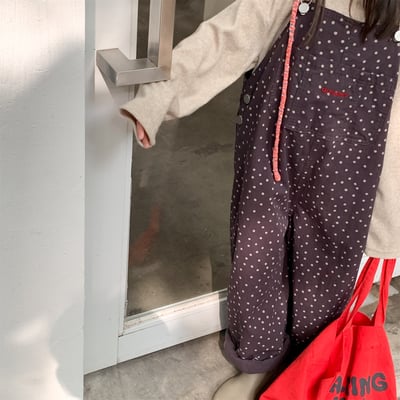 韓系工裝吊帶褲5