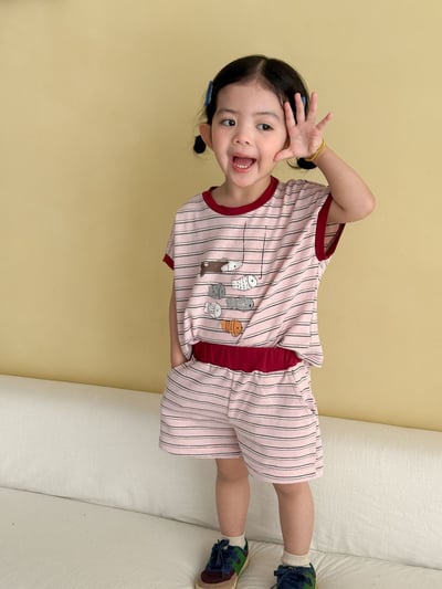 六隻小魚條紋套裝5