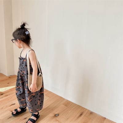 推 ♡ 韓系小花朵吊帶七分褲20