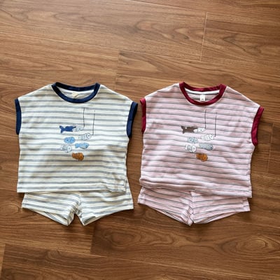 六隻小魚條紋套裝11