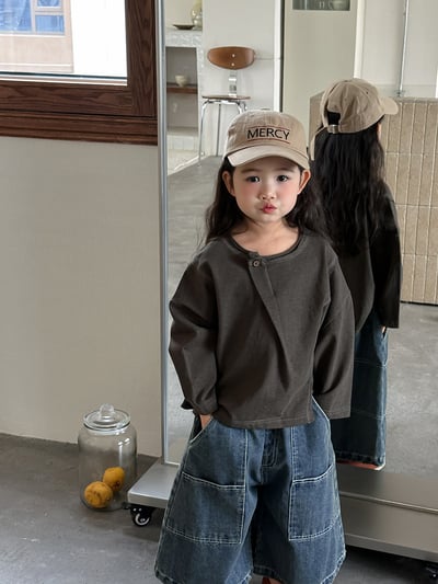 日系打摺扣式簡約上衣(自留款)6