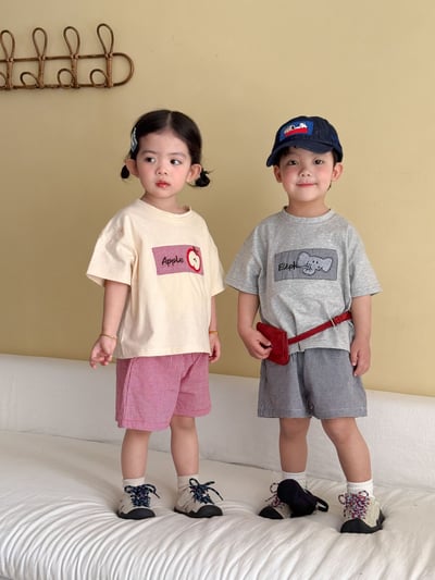 幼稚園穿搭格子拼布系列3