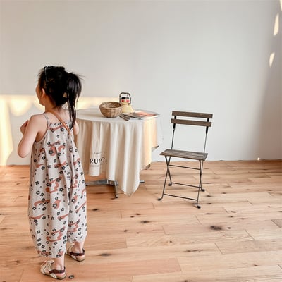 推 ♡ 韓系小花朵吊帶七分褲12