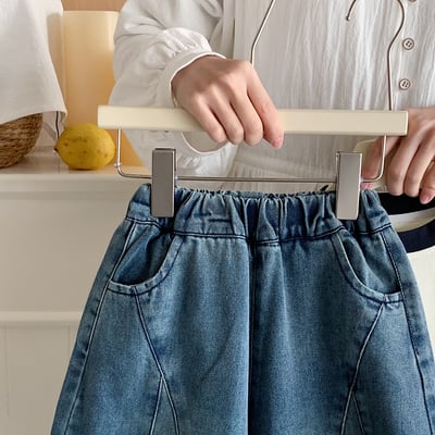 韓系寬鬆燈籠牛仔褲4