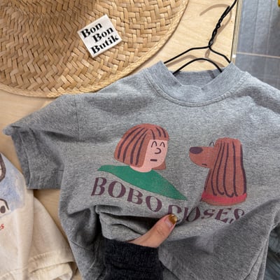 韓系塗鴉落肩寬鬆T13