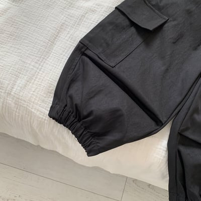 男寶帥氣縮口工裝褲(無刷毛)11