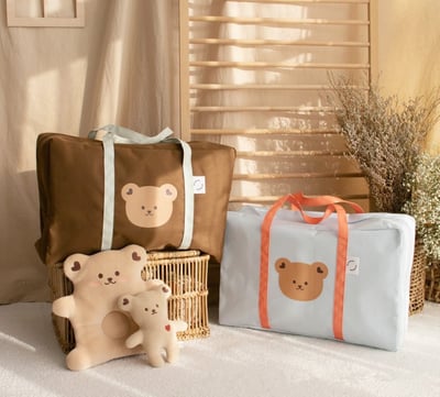 韓系動物大容量睡墊提袋(高品質特價)2