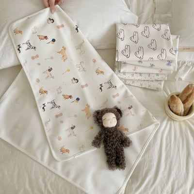 針織三合一防水尿布墊/隔尿墊6