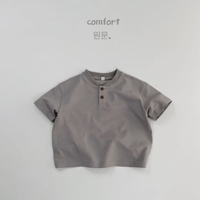 韓系短領雙釦素色上衣13