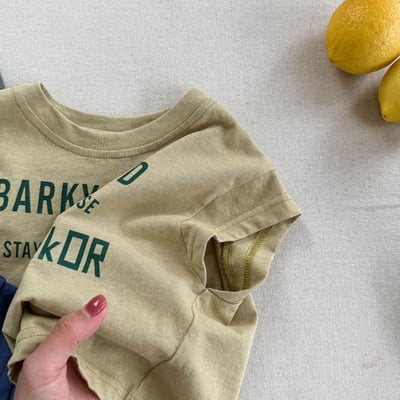 美式小狗落肩T15