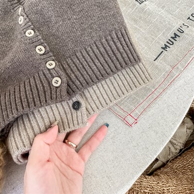 韓系簡約素色針織開衫8