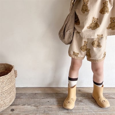 韓系滿版泰迪熊滾邊套裝12