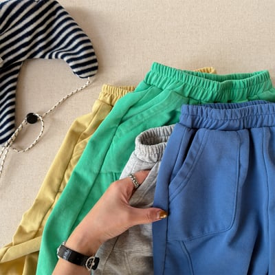 推 ♡ 韓系舒適軟綿縮口褲6