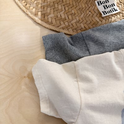 韓系塗鴉落肩寬鬆T5