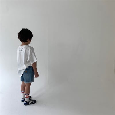 韓系貼布英文字短T9