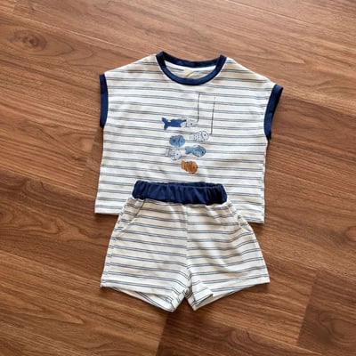 六隻小魚條紋套裝14